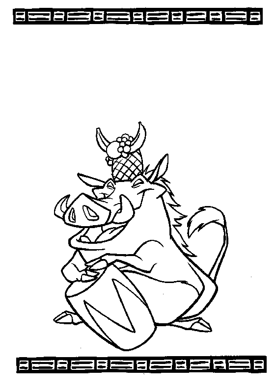 coloriage hakunamatata